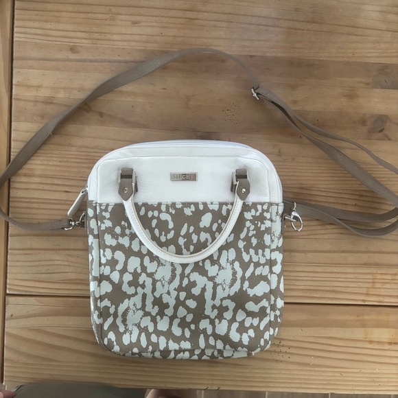 Miche Black and White Animal Print Crossbody Bag - Picture 6 of 9